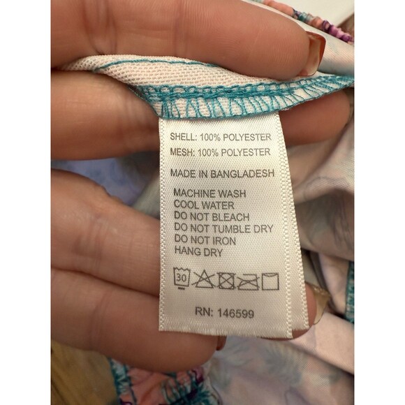 Men’s medium M  PacSun Peach flamingo swim shorts trunks - Picture 6 of 7